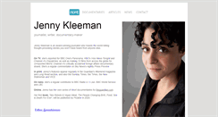 Desktop Screenshot of jennykleeman.com