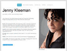 Tablet Screenshot of jennykleeman.com